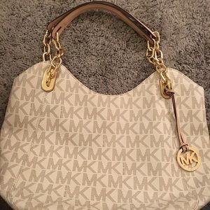 Michael Kors Vanilla PVC Lilly Tote